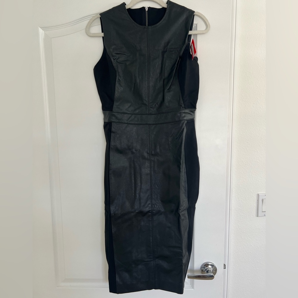 NWT SPANX Vegan Leather Dress